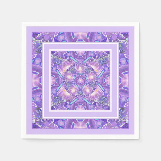 Serviette En Papier Pourpre W1 (Devant)