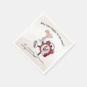 Serviette En Papier Pourquoi Limiter Happy Hour Cocktail Napkin (Coin)
