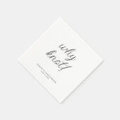 Serviette En Papier Pourquoi pas ! Cocktail typographique minimal (Coin)