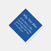 Serviette En Papier Pourquoi voter bleu en 2024 (Coin)