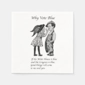 Serviette En Papier Pourquoi voter Totally Blue en 2028 (Devant)