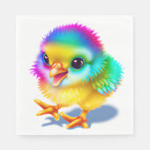 Serviette En Papier Poussin Bébé Coloré (Devant)