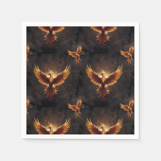 Serviette En Papier Poussin Phoenix Fierté (Devant)