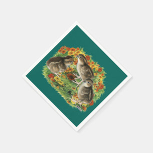 Serviette En Papier Poussins de jardin de colin