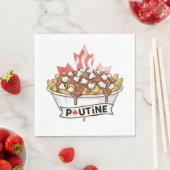 Serviette En Papier Poutine (En situation)