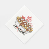 Serviette En Papier Poutine (Coin)