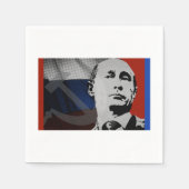 Serviette En Papier Poutine avec le drapeau russe (Devant)