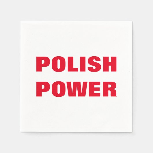 SERVIETTE EN PAPIER POUVOIR POLONAIS (Devant)