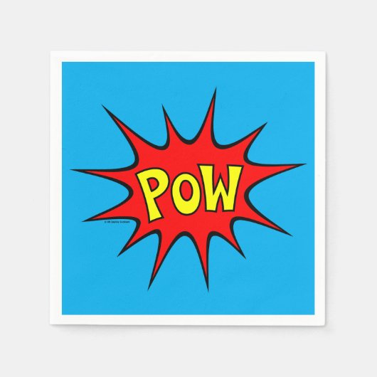 Serviette En Papier Pow ! (Devant)