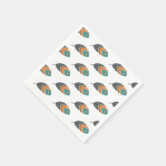 SERVIETTE EN PAPIER POW WOW TRIBAL PARTY NAPKINS (Coin)