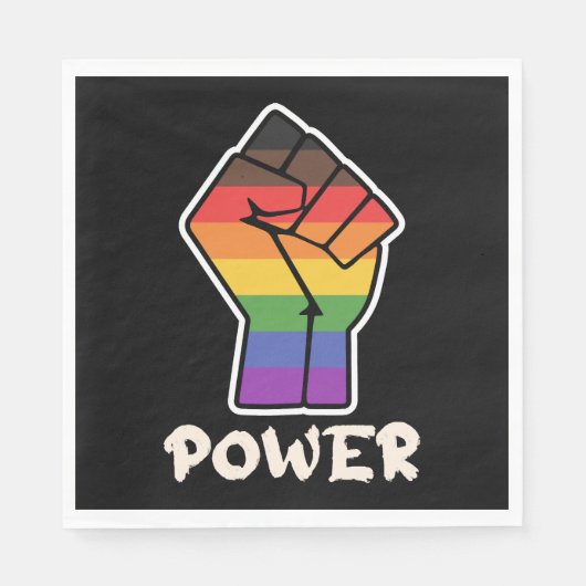 Serviette En Papier Power Alternative Fierté Premier design pour l'éga (Devant)
