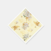 Serviette En Papier prairie d'abeilles florale (Coin)