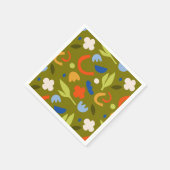 Serviette En Papier Prairie d'olive (Coin)