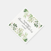 Serviette En Papier prairie sauvage d'été | Mariage vert (Coin)