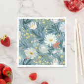 Serviette En Papier Pré d'été des Fleurs sauvages (En situation)
