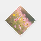 Serviette En Papier Pré fleur sauvage rose pâle (Coin)