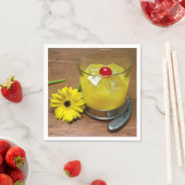 Serviette En Papier Préakité Apporte Cocktail Serviettes (En situation)