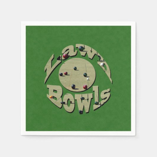 Serviette En Papier Précision classique : Logo des cuillères de pelous (Devant)