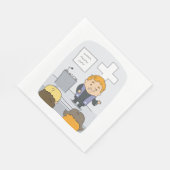 Serviette En Papier Prédication du ministre de l'Église (Coin)