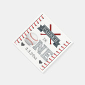 Serviette En Papier Premier anniversaire de base-ball Personnalisé (Coin)