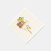 Serviette En Papier Premier anniversaire de Beary (Coin)
