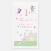 Serviette En Papier Premier anniversaire de fée (Devant)