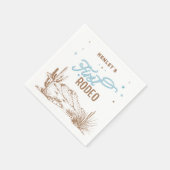 Serviette En Papier Premier anniversaire de Rodéo (Coin)