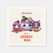 Serviette En Papier Premier anniversaire éffrayant (Devant)