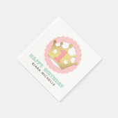 Serviette En Papier Premier anniversaire Gold Princesse Couronne & Sha (Coin)