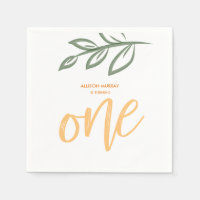 Premier anniversaire mignon Doodle Paint Feuille