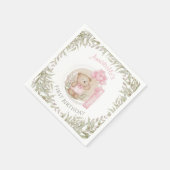 Serviette En Papier Premier Anniversaire Mignonne Teddy Bear Ballons C (Coin)