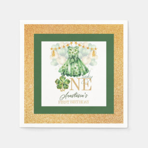 Serviette En Papier Premier anniversaire St Patrick's Day Personnalisé