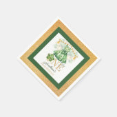 Serviette En Papier Premier anniversaire St Patrick's Day Personnalisé (Coin)