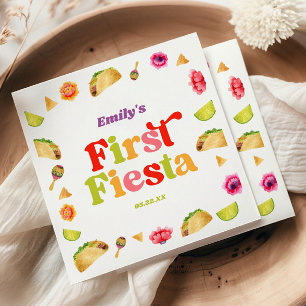 Serviette En Papier Premier Fiesta Taco 1er Anniversaire