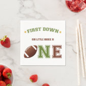 Serviette En Papier Premier match de football d'anniversaire (En situation)