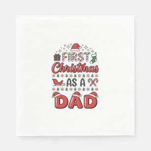 Serviette En Papier Premier Noël Papa Fête