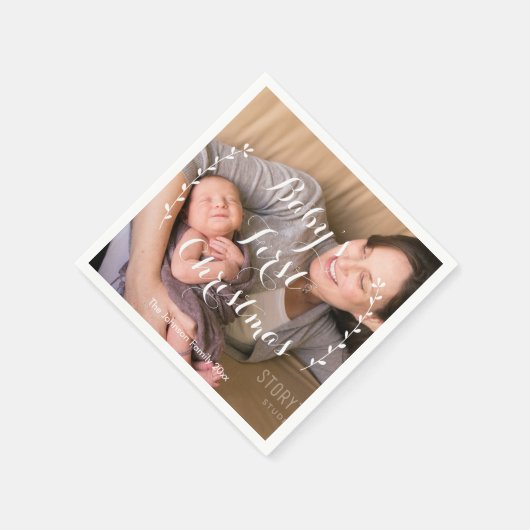 Serviette En Papier Premier Papier de Noël pour bébé mignon serviettes (Coin)