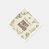 Serviette En Papier Premier Rodeo Western Boy 1er anniversaire (Coin)