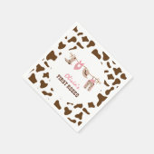 Serviette En Papier Premier Rodeo Western Cowboy 1er anniversaire (Coin)