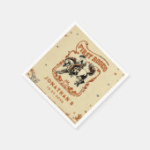 Serviette En Papier Premier Rodéo Western Cowboy fête d'anniversaire (Coin)
