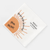 Serviette En Papier Premier Voyage Autour Du Soleil 1Er Anniversaire (Coin)