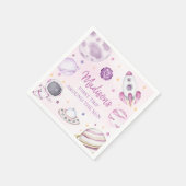Serviette En Papier Premier Voyage Autour Du Soleil Girl Space 1er Ann (Coin)