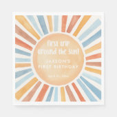 Serviette En Papier Premier voyage autour du soleil premier anniversai (Devant)