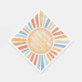 Serviette En Papier Premier voyage autour du soleil premier anniversai (Coin)