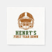 Serviette En Papier Première année | Football 1er anniversaire (Devant)