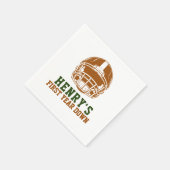 Serviette En Papier Première année | Football 1er anniversaire (Coin)