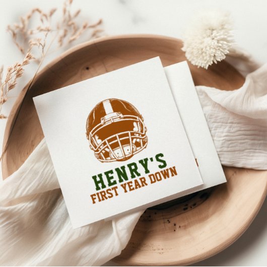 Serviette En Papier Première année | Football 1er anniversaire