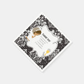 Serviette En Papier Première communion Africain-Américain Noir Damas (Coin)