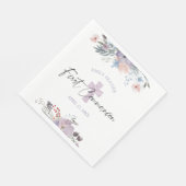 Serviette En Papier Première Communion Aquarelle Fleur sauvage Croix p (Coin)