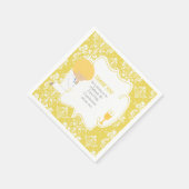 Serviette En Papier Première Communion Blonde Boy Gold Damask (Coin)